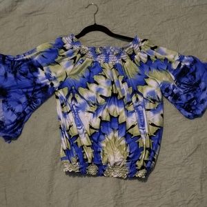 Ashley Stewart Bold patterned blouse